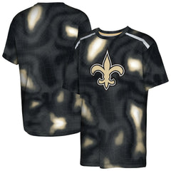 New Orleans Saints Outerstuff Youth End Zone Dri-Tek T-Shirt - Black T-shirts
