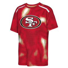 San Francisco 49ers Outerstuff Youth End Zone Dri-Tek T-Shirt - Scarlet T-shirts