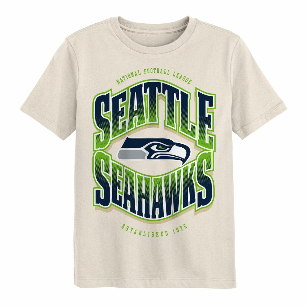Seattle Seahawks Outerstuff Youth Huddle T-Shirt - Cream T-shirts