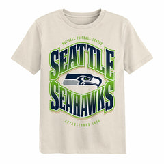 Seattle Seahawks Outerstuff Youth Huddle T-Shirt - Cream T-shirts