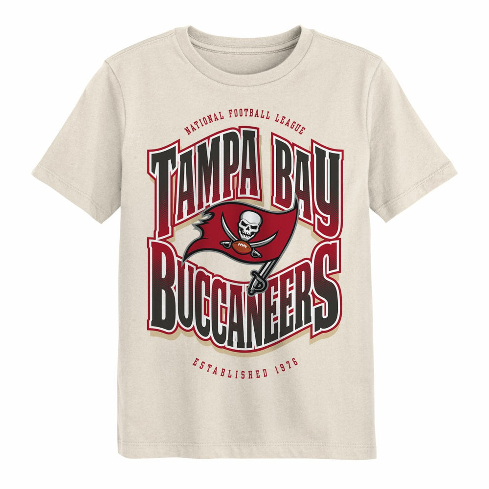 Tampa Bay Buccaneers Outerstuff Youth Huddle T-Shirt - Cream T-shirts
