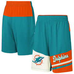 Miami Dolphins Youth Fandemonium Mesh Shorts - Aqua Shorts