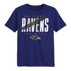 Baltimore Ravens Outerstuff Preschool Posterize T-Shirt - Purple T-shirts