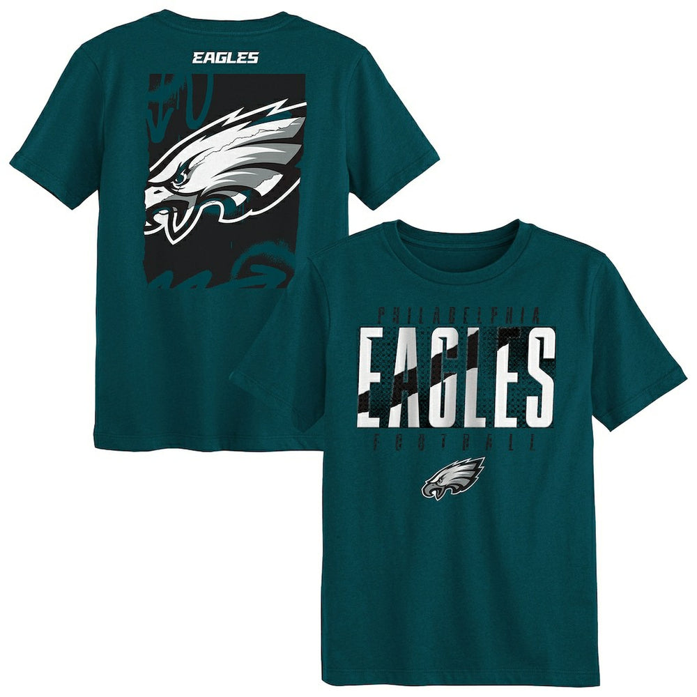 Philadelphia Eagles Outerstuff Preschool Posterize T-Shirt - Midnight Green T-shirts