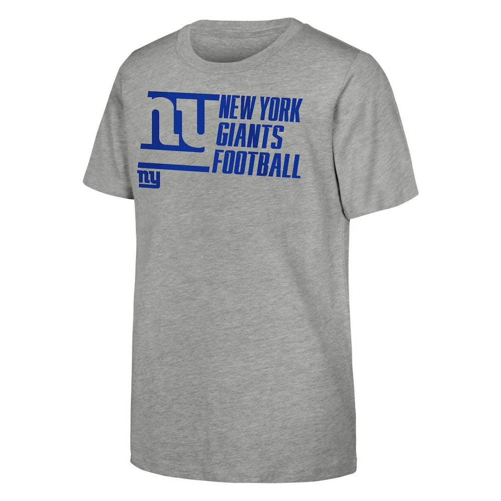 New York Giants Outerstuff Youth Post Game T-Shirt - Heather Gray T-shirts