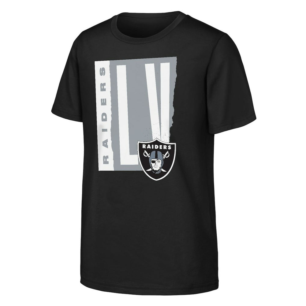 Las Vegas Raiders Outerstuff Youth Tear It Up T-Shirt - Black T-shirts