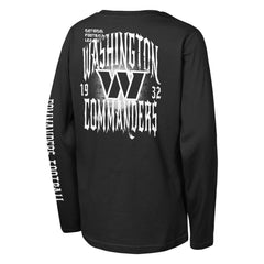Washington Commanders Outerstuff Youth Rumble Long Sleeve T-Shirt - Black T-shirts