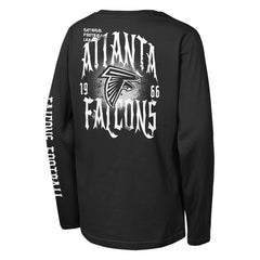 Atlanta Falcons Outerstuff Youth Rumble Long Sleeve T-Shirt - Black T-shirts