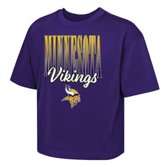 Minnesota Vikings Outerstuff Girls Youth Big City Boxy T-Shirt - Purple T-shirts