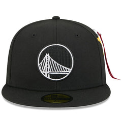 Golden State Warriors x Alpha Industries 59FIFTY Fitted Hat Black - New Era