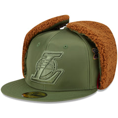 Los Angeles Lakers x Alpha Industries Dog Ear 59FIFTY Fitted Hat Olive - New Era