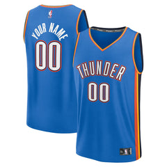 Oklahoma City Thunder Youth Fast Break Custom Replica Jersey Blue Icon Edition - Fanatics