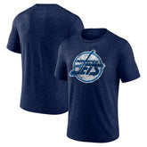 Winnipeg Jets Wraparound Tri-Blend T-Shirt - Navy | US 202544952