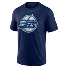 Winnipeg Jets Wraparound Tri-Blend T-Shirt - Navy | US 202544952
