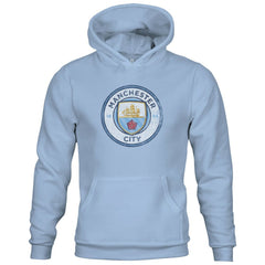 Manchester City 1863FC Youth Color Badge Fleece Pullover Hoodie Sky Blue