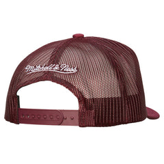 Colorado Avalanche Mitchell & Ness Gridlock Trucker Adjustable Hat - White/Burgundy | US 202545047