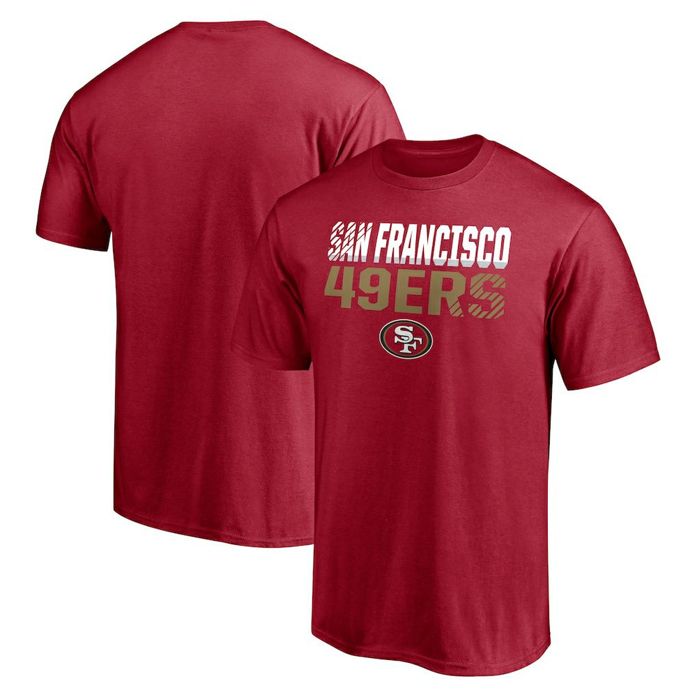 San Francisco 49ers Stripes T-Shirt - Scarlet T-shirts