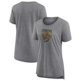 Boston Bruins Women's Slow Whistle Tri-Blend T-Shirt - Gray | US 202545072