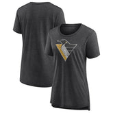 Pittsburgh Penguins Women's Slow Whistle Tri-Blend T-Shirt - Gray | US 202545073
