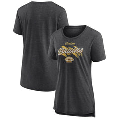 Boston Bruins Women's Hit the Ice Tri-Blend T-Shirt - Gray | US 202545414
