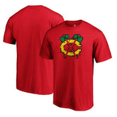 Chicago Blackhawks Splatter Logo T-Shirt - Red | US 202545440