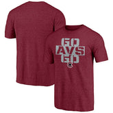 Colorado Avalanche Shoot to Score Tri-Blend T-Shirt - Burgundy | US 202545451