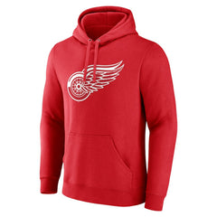 Detroit Red Wings Primary Logo Pullover Hoodie - Red | US 202545455
