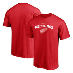 Detroit Red Wings Team Lock Up T-Shirt - Red | US 202545461