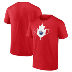 Edmonton Oilers Canada Day T-Shirt - Red | US 202545470