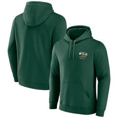 Minnesota Wild Team Lockup Pullover Hoodie - Green | US 202545493