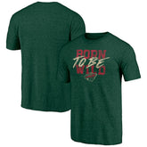 Minnesota Wild Shoot to Score Tri-Blend T-Shirt - Green | US 202545496