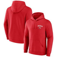 New Jersey Devils Team Lockup Pullover Hoodie - Red | US 202545519