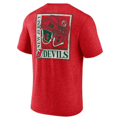 New Jersey Devils Earnest Will Tri-Blend T-Shirt - Red | US 202545524