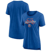 New York Islanders Women's Hit the Ice Tri-Blend T-Shirt - Royal | US 202545533
