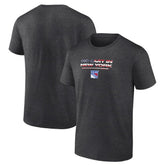 New York Rangers Stars and Stripes T-Shirt - Charcoal | US 202545536