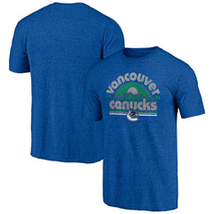 Vancouver Canucks Shoot to Score Tri-Blend T-Shirt - Blue | US 202545587