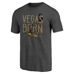 Vegas Golden Knights Shoot to Score Tri-Blend T-Shirt - Charcoal | US 202545589