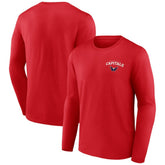 Washington Capitals Team Lockup Long Sleeve T-Shirt - Red | US 202545592