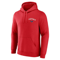 Washington Capitals Team Lockup Pullover Hoodie - Red | US 202545594