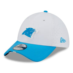 Carolina Panthers New Era 2025 NFL Training Camp 39THIRTY Flex Hat - White/Blue Hats