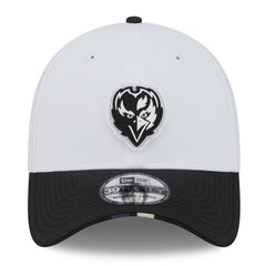Baltimore Ravens New Era 2025 NFL Training Camp 39THIRTY Flex Hat - White/Black Hats