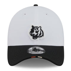 Cincinnati Bengals New Era 2025 NFL Training Camp 39THIRTY Flex Hat - White/Black Hats