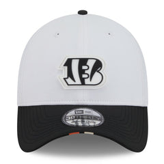 Cincinnati Bengals New Era 2025 NFL Training Camp 39THIRTY Flex Hat - White/Black Hats