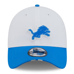 Detroit Lions New Era 2025 NFL Training Camp 39THIRTY Flex Hat - White/Blue Hats