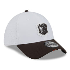 Cleveland Browns New Era 2025 NFL Training Camp 39THIRTY Flex Hat - White/Brown Hats