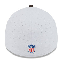 Cleveland Browns New Era 2025 NFL Training Camp Throwback Logo 39THIRTY Flex Hat - White/Brown Hats