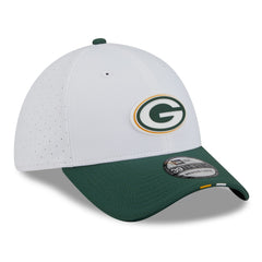 Green Bay Packers New Era 2025 NFL Training Camp 39THIRTY Flex Hat - White/Green Hats