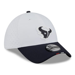 Houston Texans New Era 2025 NFL Training Camp 39THIRTY Flex Hat - White/Navy Hats
