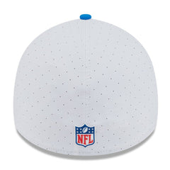 Detroit Lions New Era 2025 NFL Training Camp Throwback Logo 39THIRTY Flex Hat - White/Blue Hats
