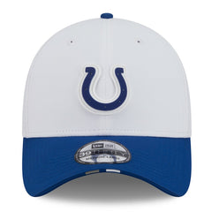 Indianapolis Colts New Era 2025 NFL Training Camp 39THIRTY Flex Hat - White/Royal Hats